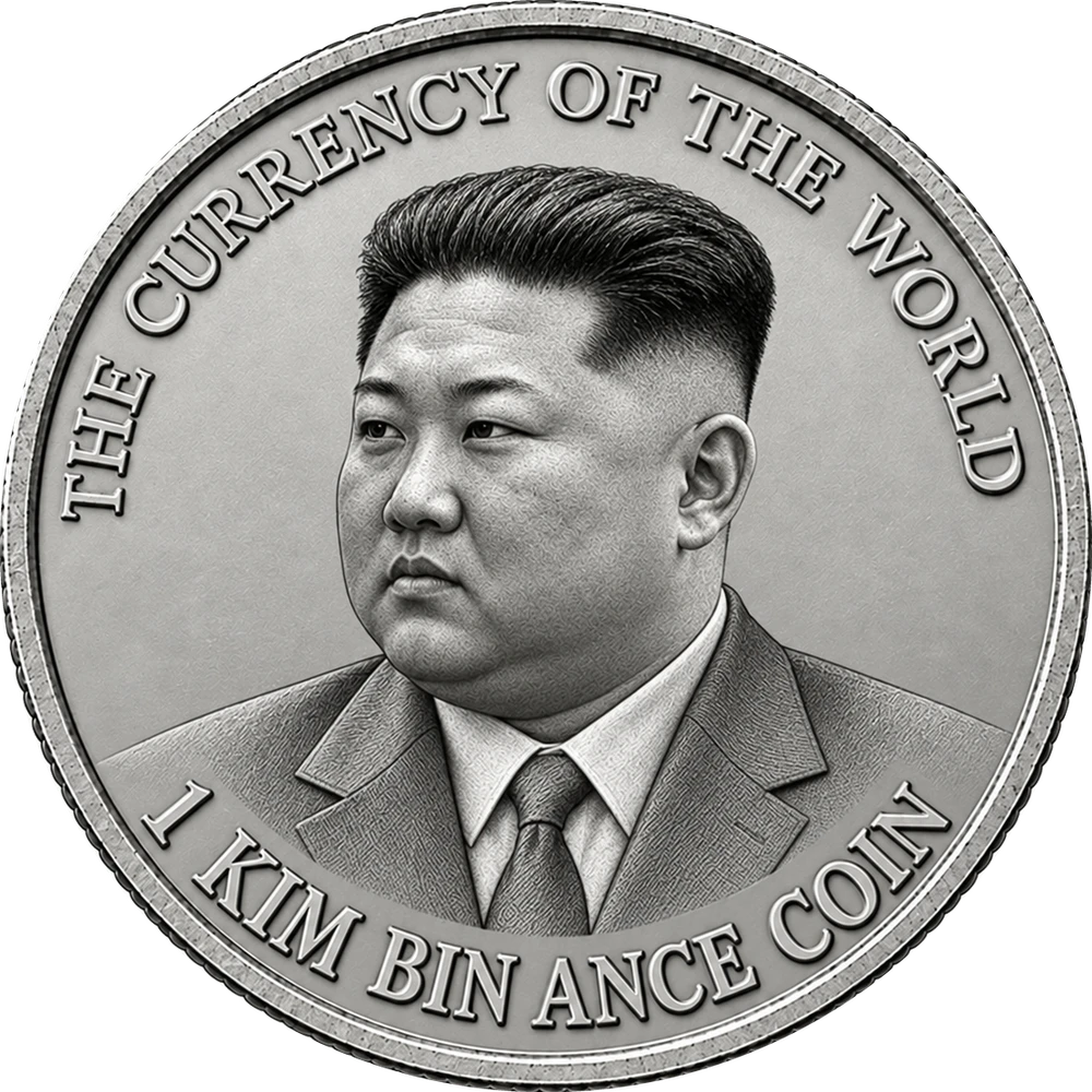 Silver coin — 1 Kim Bin Ance Coin, The currency of the world